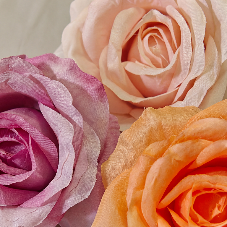Artificial Valentine Rose Heads