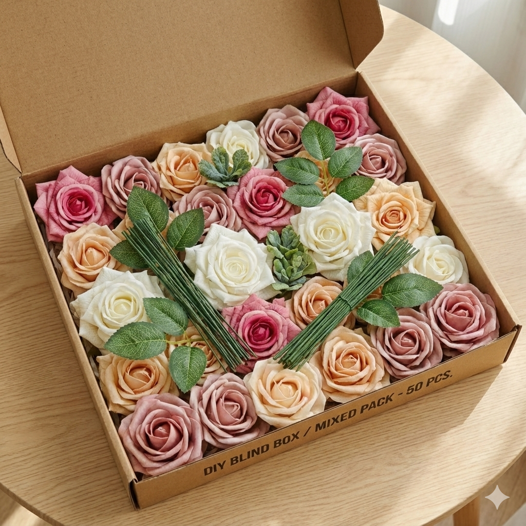 Premium Real Touch Artifical Rose Heads