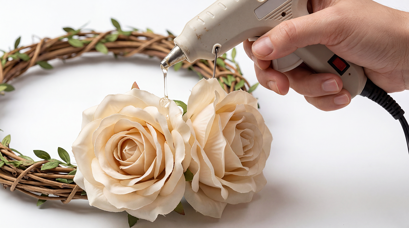 Artificial Valentine Rose Heads