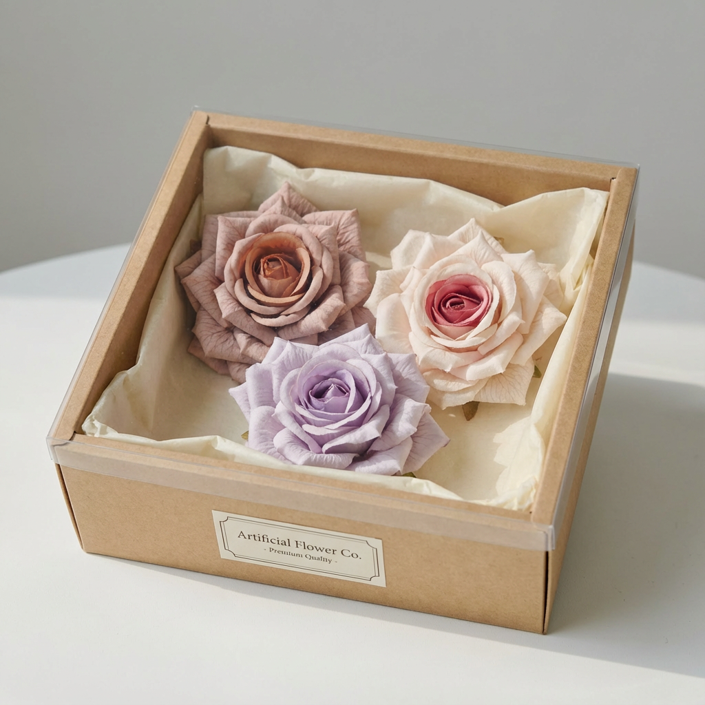 Premium Real Touch Artifical Rose Heads