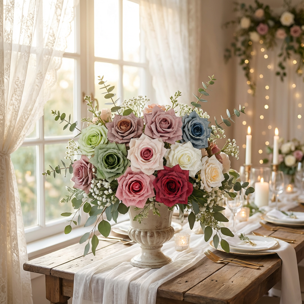 Premium Real Touch Artifical Rose Heads